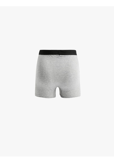 Koton Basic Pamuklu 3'lü Boxer Seti Gri Melanj 6wlm90065mk Gri Melanj