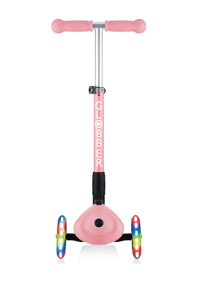 Globber Junior Fantasy Katlanabilir Işıklı Scooter - Pastel Pembe