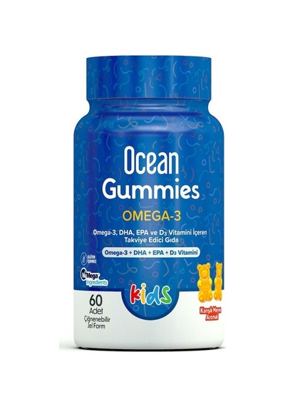 Ocean Gummies Kıds Omega-3 60 Çiğneme Jel Form