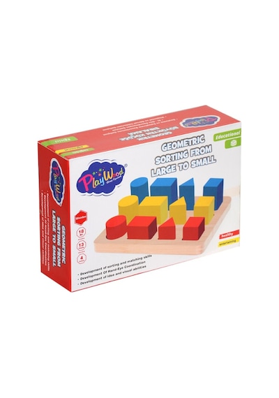 Ony 314 Kutuda Ahşap Geometrik Büyükten Küçüğe Sıralama