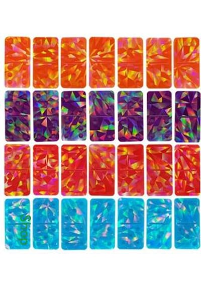 Epoksi Silikon Kalıp Hologramlı Domino Kalıbı 28 Li