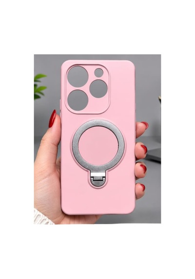 İnfinix Spark 10 Pro İle Uyumlu 360 Derece Dönebilen Kalın Metal Magsafe Halka Stantlı İçi Kadife Korumalı Ultra Lüx Premium Silikon Kılıf Pembe İnfinix Spark 10 Pro İle Uyumlu 360 Derece Dönebilen Kalın Metal Magsafe Halka Stantlı İçi Kadife Korumalı Ultra Lüx Premium Silikon Kılıf Pembe