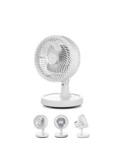 Mey İthalat Mini Masaüstü Vantilatör Sessiz Çalışan 2 Kademeli Fan Otomatik Salınımlı