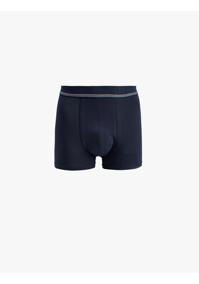 Koton Çok Renkli Pamuklu 3'lü Boxer Seti Lacivert 6slm90040mk