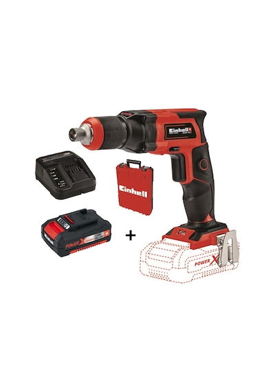 Einhell TE-DY 18V Akülü Alçıpan Vidalama  + 2.0 Ah Starter Kit