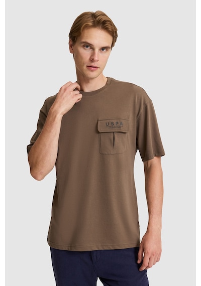 U.s. Polo Assn. Erkek Kahverengi Tişört 50327021-vr029