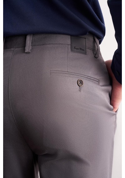 İmza Antrasit Yan Cep Düz Paça Pamuklu Comfort Fit Chino Casual Pantolon 1003255166 Antrasit