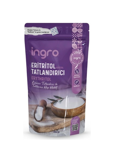 İngro Eritritol Kristal Tatlandırıcı 250 Gr