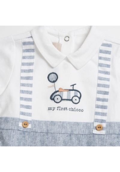 Chicco Erkek Bebek Arkadan Açılan Tulum 09101132000000 000025 Mavi