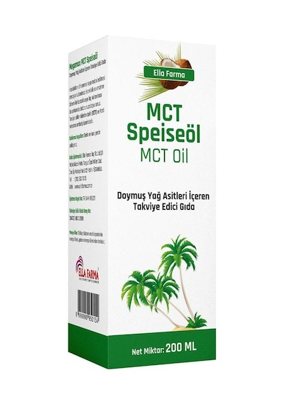 Farma Mct Speiseöl Mct Oil Cam Şişe 200 ML