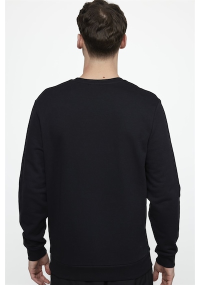 Tudors Pamuk Bisiklet Yaka Basıc Unisex Siyah Sweatshirt 26562 Siyah