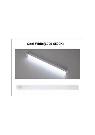 50 Cm Beyaz Işık Hareket Sensörlü Dolap İçi Çalışma Masası Mutfak Tezgah Altı Usb Led Işık Çok Renkli