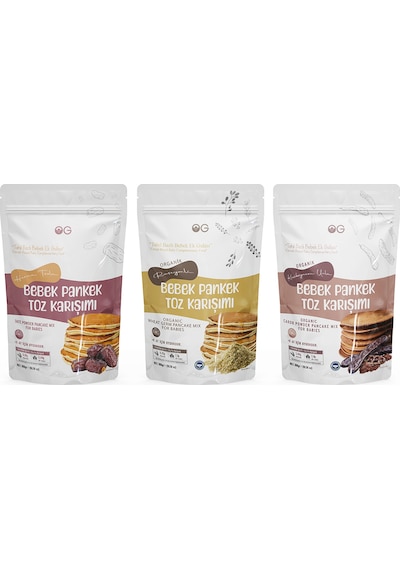 Bebek Pankek Toz Karışımı Seti +8 Ay