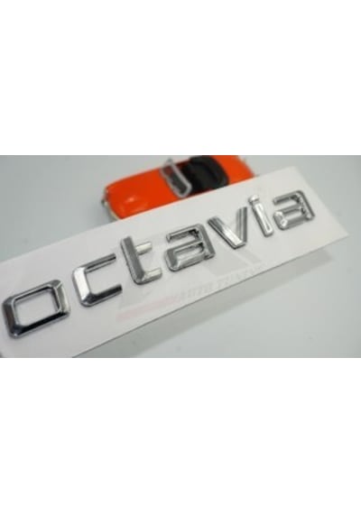 Skoda Octavia 2007-2017 Yeni Nesil Bagaj Krom Abs 3M 3D Yazı Logo
