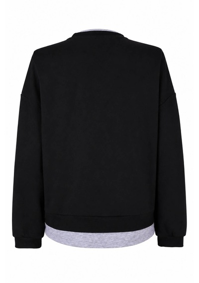 Trender 2699 Siyah Kadın Sweatshirt 27kı40000033