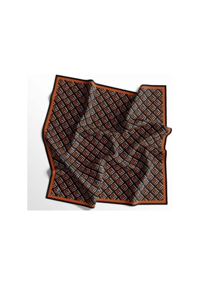 95 X 95 Quare Fresh Soft Pamuklu Eşarp - 03141 - 95 X 95 / Kahve Renkli