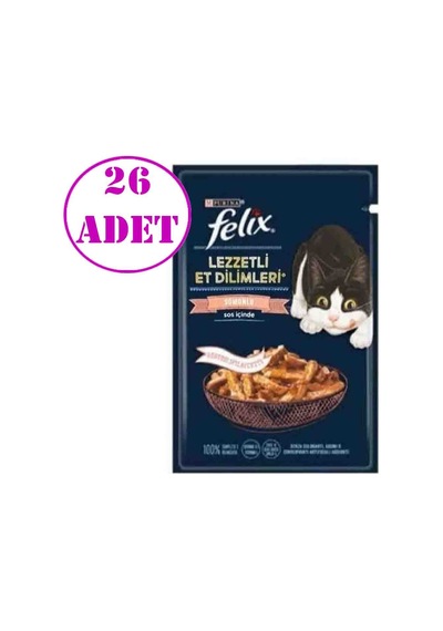 Purina Felix Tasty Shreds Somon 26 x 80 G