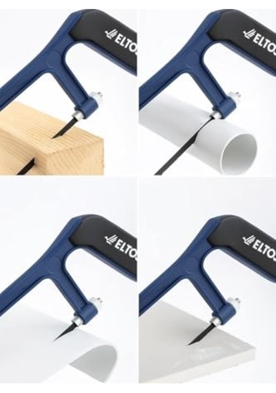Testere Seti 5 Yedek Bıçaklı 15 Cm Bıçak Uzunluğu Alüminyum Gövde Yumuşak Kavrama Ergonomik Mini Kıl Testere H