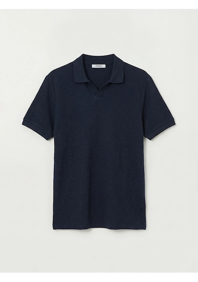 Lc Waikiki Lacivert Polo Yaka Erkek Penye Tişört