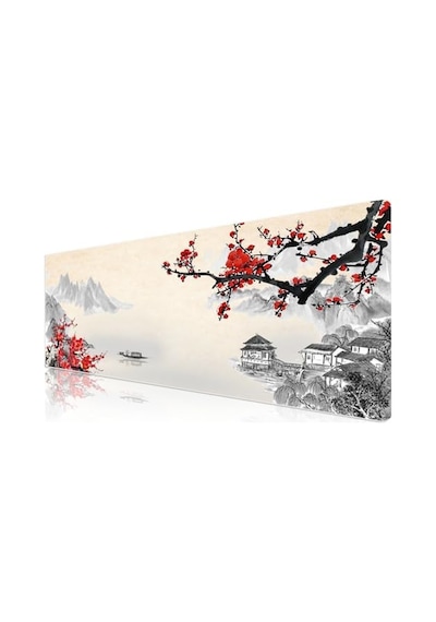 Pro - 10 Farklı Model Dikişli Kenar 90x40 Cm Oyuncu Gaming Mouse Pad Cherry, 90x40 Cm