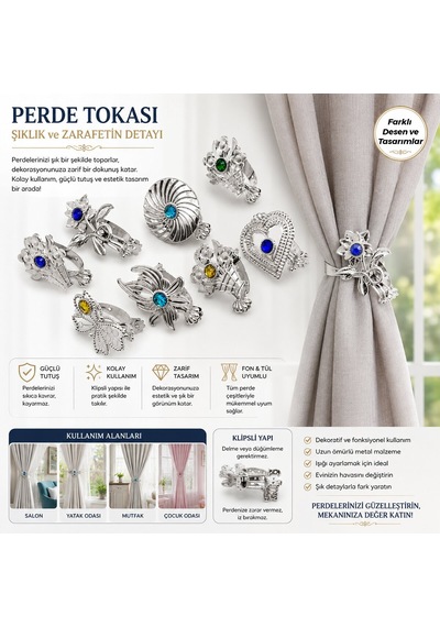 Esra Perde Tokası- 100'li Paket Diğer