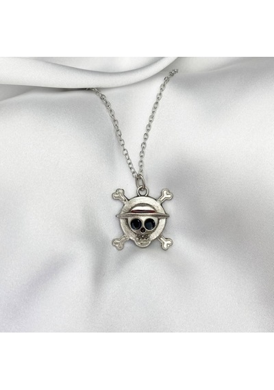One Piece Anime Kurukafa Gotik Kolye Çok REnkli