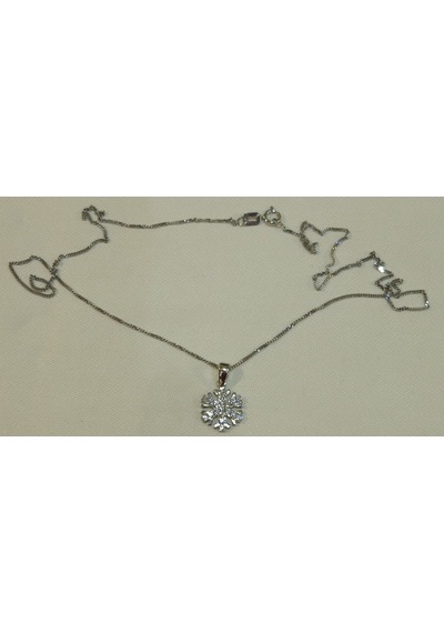 14 Ayar Altın Kolye-2.88Gm-44 Cm-Kar Tanesi