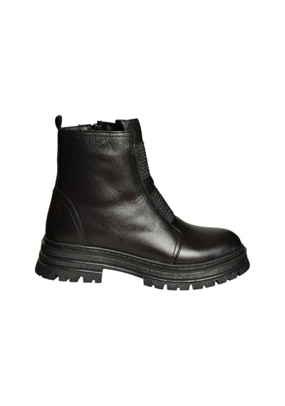 Fox Shoes V555101603 Siyah Hakiki Deri Kadın Bot Siyah-hakiki Deri