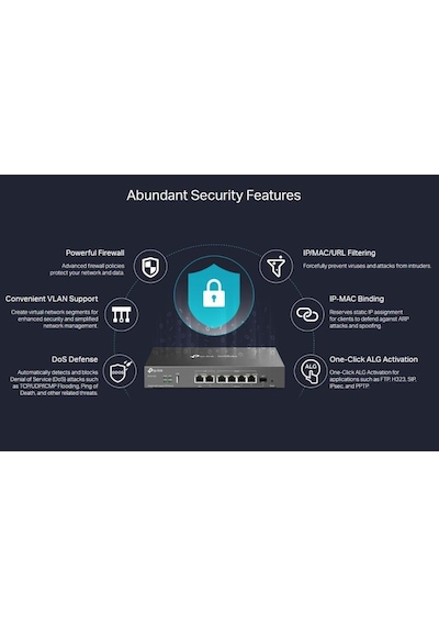 Tp-link Er707-m2 Omada 6 Port Gigabit Vpn Router