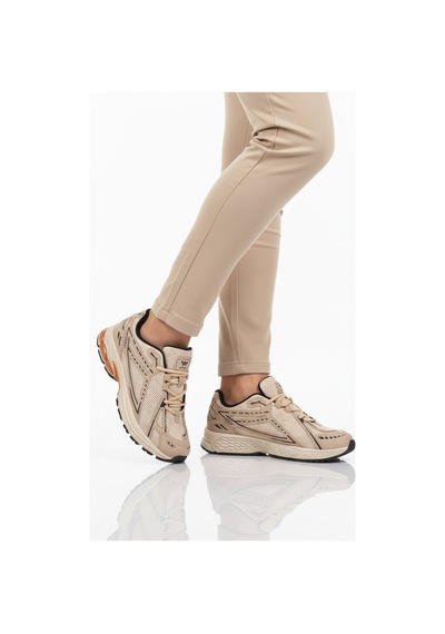 Walkway 1505 Ruth Hafızalı Taban Hafif Esnek Bej Unisex Spor Ayakkabı