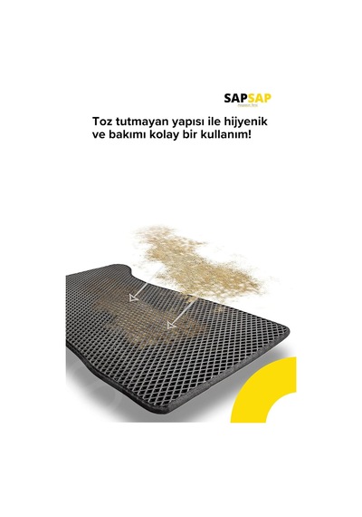 3d Özel Kesim Koku Yapmaz Su Geçirmez Havuzlu Eva Oto Paspas Siyah Mercedes-benz C-class W204 2007-2014 İle Uyumlu