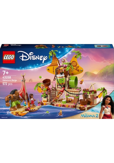 LEGO® ǀ Disney Moana 2 Kakamora Gemisi 43258 - 7 Yaş ve Üzeri Çocuklar için Hazine Sandığı içeren Yaratıcı Oyuncak Yapım Seti (572 Parça)