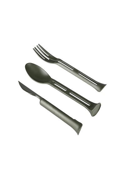 Evolite Combo 3 İn 1 Çatal Kaşık Set Haki Çok Renkli