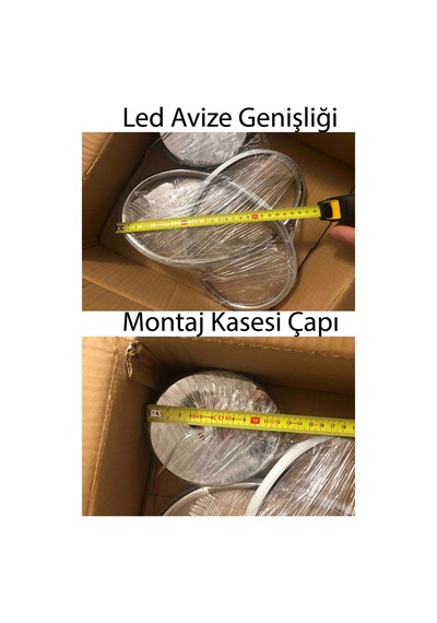 Power Led Avize Mutfak Koridor Çocuk Oturma Yatak Odası 3 Renk Gün Işığı-beyaz-sarı Işık -krom Gövde Krom