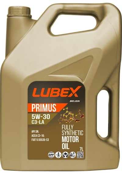 Lubex Primus 5W-30 C3-La Dpf Partiküllü Tam Sentetik Motor Yağı 3 x 7 L