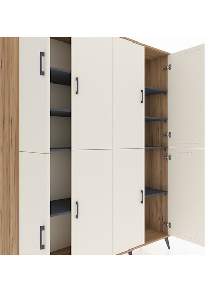 Hyperion Gardrop 8 Raflı 8 Kapaklı 176x44x221 Çam-aytaşı/antrasit Aytaşı/antrasit Hyperion Gardrop 8 Raflı 8 Kapaklı 176x44x221 Çam-aytaşı/antrasit Aytaşı/antrasit