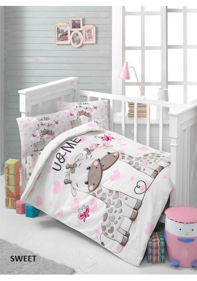 Komfort Home Pamuk Bebek Uyku Seti Yorgan +  Yastık 2 Adet