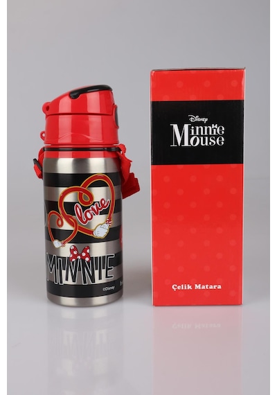 Dekomus İle Lisanslı Mınnıe Mouse Çelik Matara 500 Ml Diğer