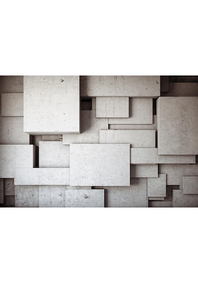 3 Boyutlu Beton Bloklar Duvar Kağıdı (397254957)