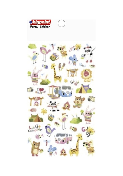 Bigpoint Sticker Kamp Arkadaşlarım X 15 Adet