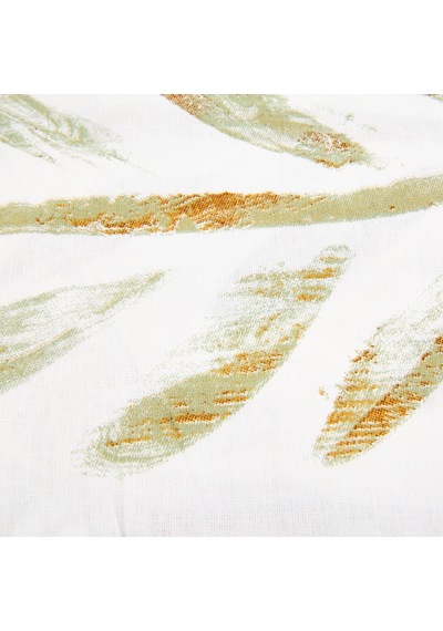 Soft Bulong 2'li Yastık Kılıfı - Ekru / Yeşil - 50x70 Cm Renkli