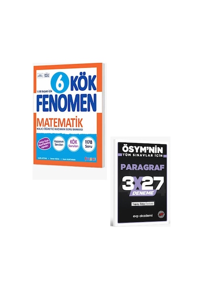 Fenomen 2027 6. Sınıf Matematik Kök Soru Bankası+ Evp Akademi Paragraf