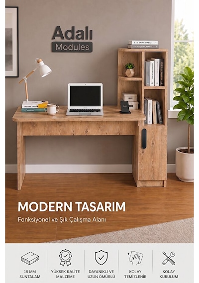 Ders Çalışma Masası Kavisli Kitaplıklı 120 Cm Çalışma Masası Öğrenci Masası Ofis Çalışma Masası Atlantik Çam Ders Çalışma Masası Kavisli Kitaplıklı 120 Cm Çalışma Masası Öğrenci Masası Ofis Çalışma Masası Atlantik Çam