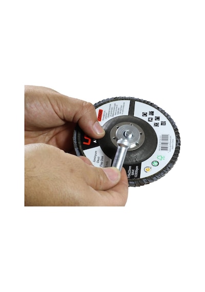 6 Parça Ugr Metal Ahşap Flap Disk Zımpara115Mm Set Matkap Aparatı