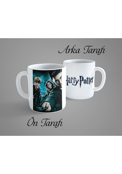 Harry Potter Zümrüdüanka Yoldaşlığı Porselen Kupa Bardak Beyaz