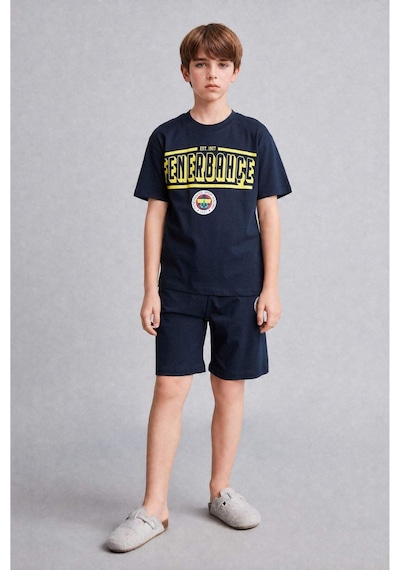 Defacto Fenerbahçe Kısa Kollu Pijama Üst Şort Pijama Alt 2li Pijama Takımı Erkek Çocuk H7578a826hsın42 İndigo-ın42 Defacto Fenerbahçe Kısa Kollu Pijama Üst Şort Pijama Alt 2li Pijama Takımı Erkek Çocuk H7578a826hsın42 İndigo-ın42