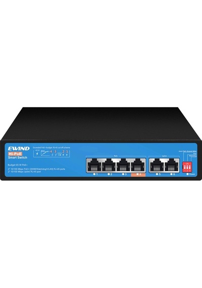 Ewind Ewınd Ew-s1806cf-ap 4 Fe Poe+ 2 Fe Unmanaged Poe Sw