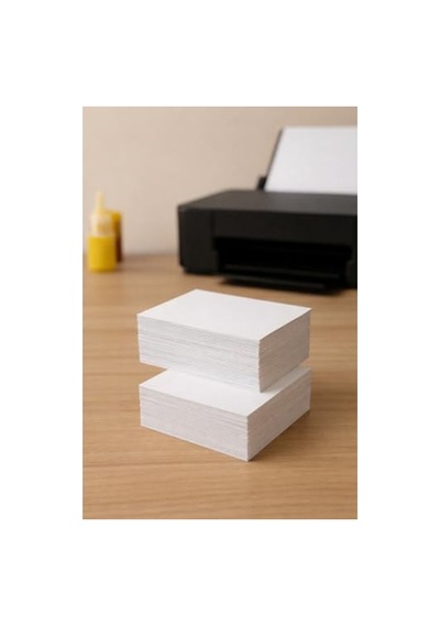 Yazıcı Uyumlu 250 Gr Beyaz Davetiye Kartı, 10x15 Cm Boyutunda 100 Adet