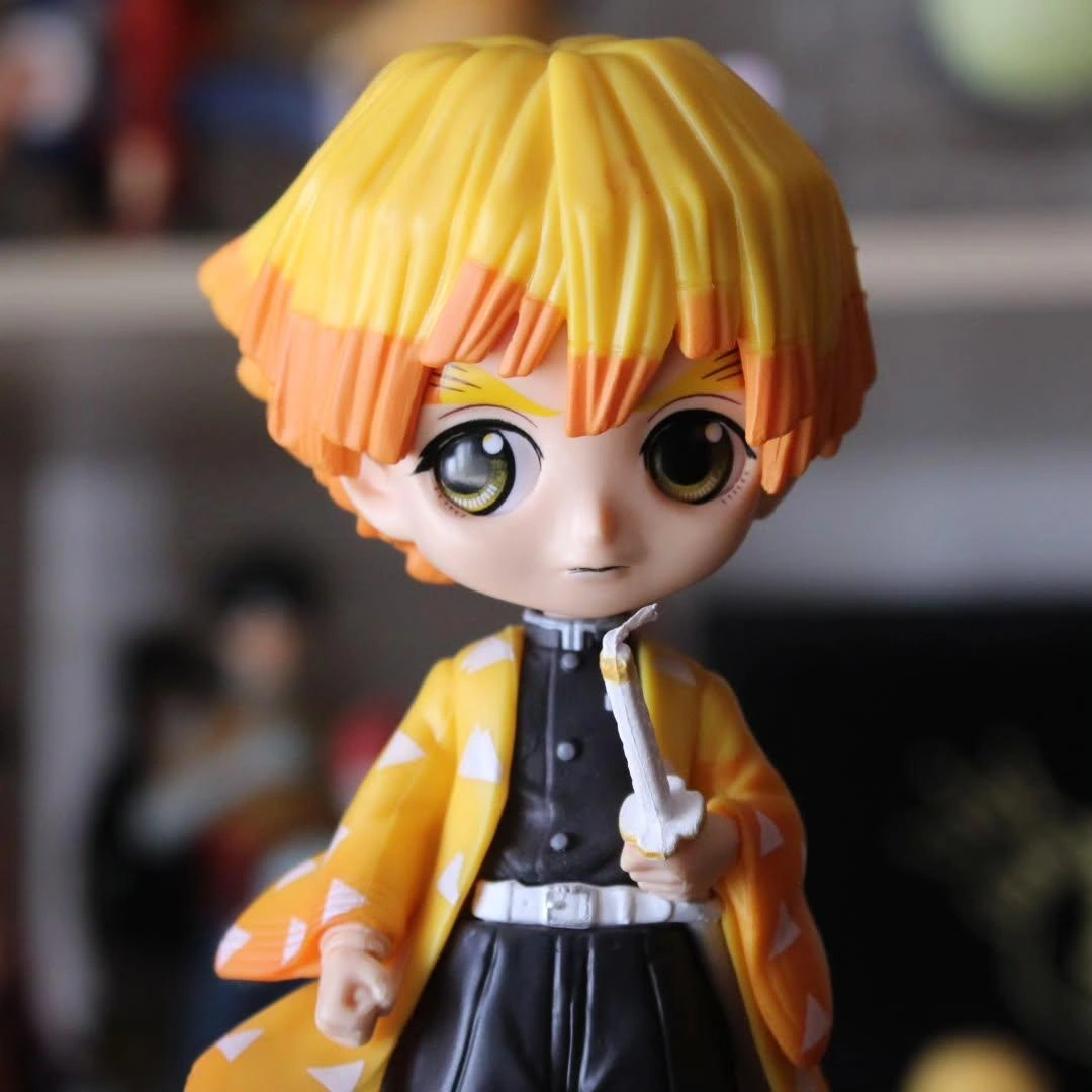 Demon Slayer Kimetsu No Yaiba Zenitsu Agatsuma Anime Karakter Figür Oyuncak Koleksiyonluk Biblo 15cm Demon Slayer