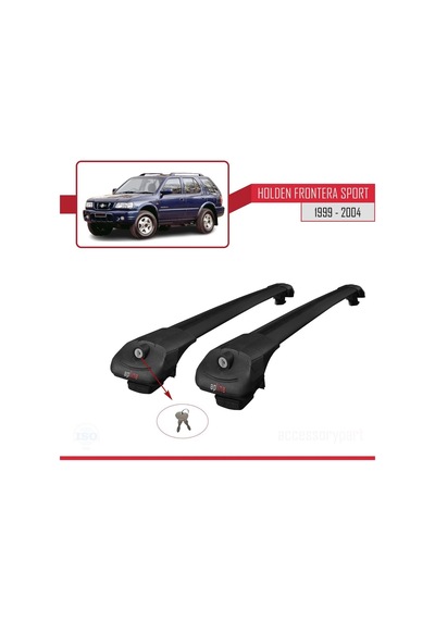 Holden Frontera Sport 1999-2004 Arası İle Uyumlu Ace-1 Ara Atkı Tavan Barı Siyah